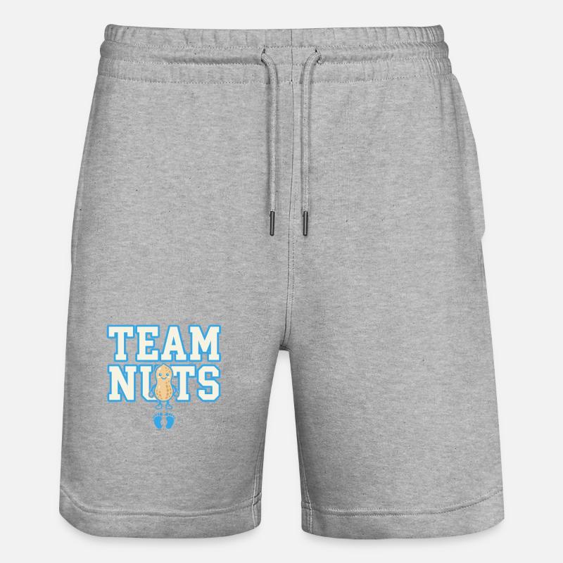 Team Nuts Peanut Design - Short de jogging bio TRAINER Stanley/Stella unisexe - gris chiné