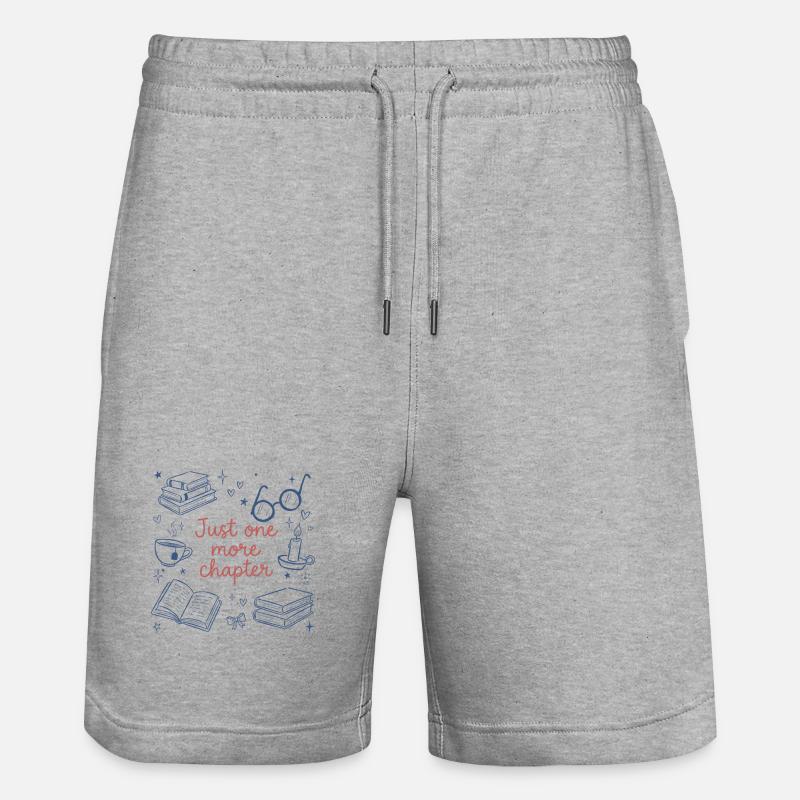 Nur noch ein Kapitel – Buchlesung - Stanley/Stella Unisex Bio Joggingshorts Trainer - Grau meliert