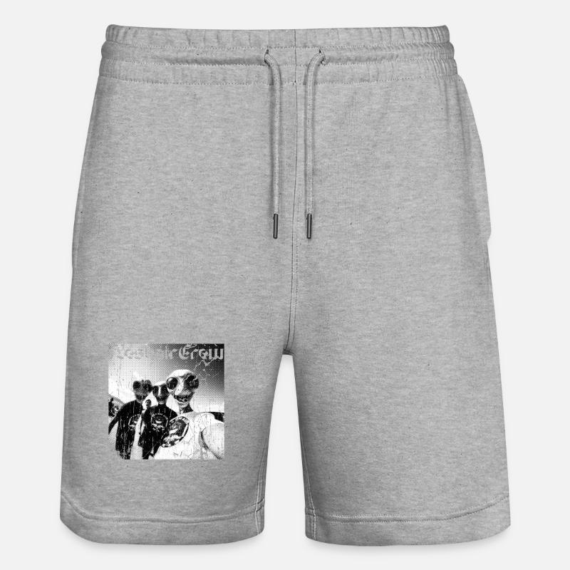 Fresh Shark Crew Graffiti - Stanley/Stella Unisex Bio Joggingshorts Trainer  - Grau meliert