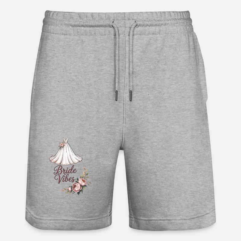 Robe fleurie Bride Vibes - Short de jogging bio TRAINER Stanley/Stella unisexe - gris chiné