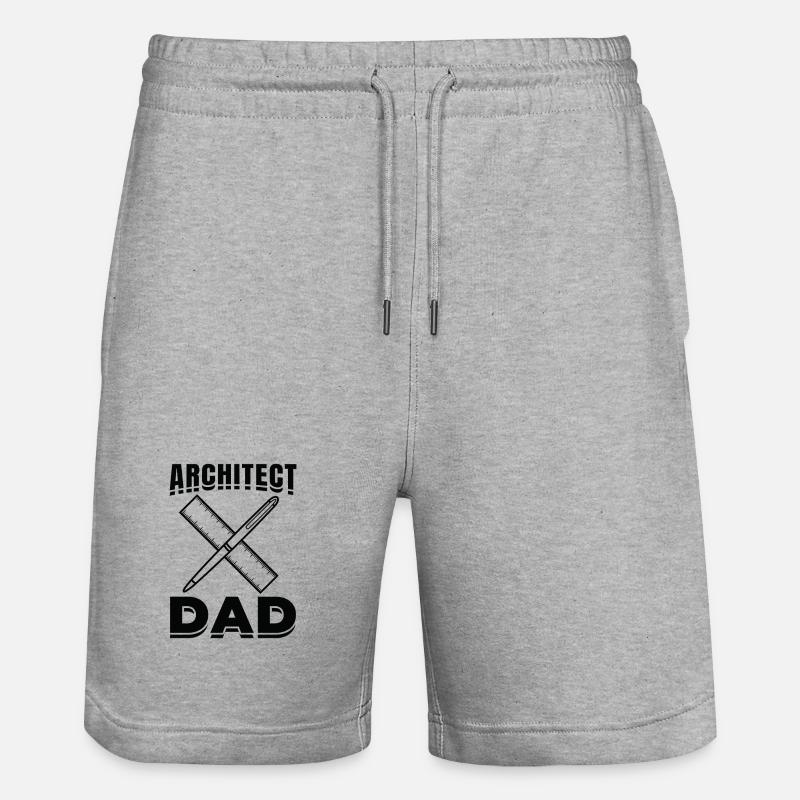 Architecture Papa - Short de jogging bio TRAINER Stanley/Stella unisexe - gris chiné