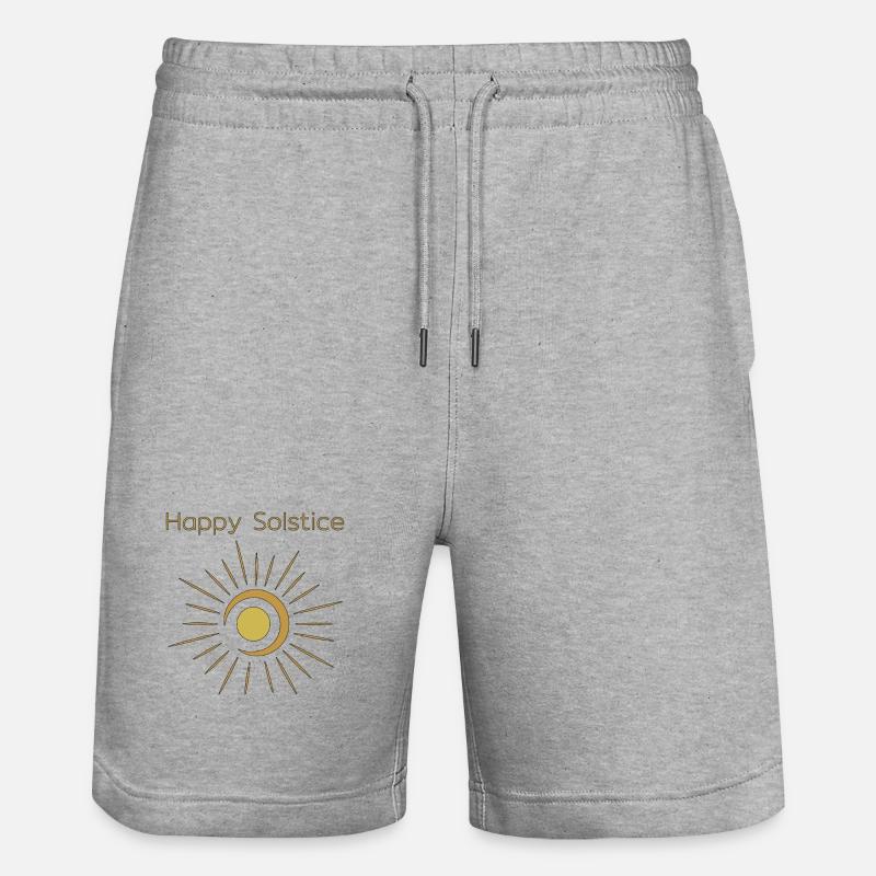 Litha Pagan Solstice d’été Midsommar - Short de jogging bio TRAINER Stanley/Stella unisexe - gris chiné