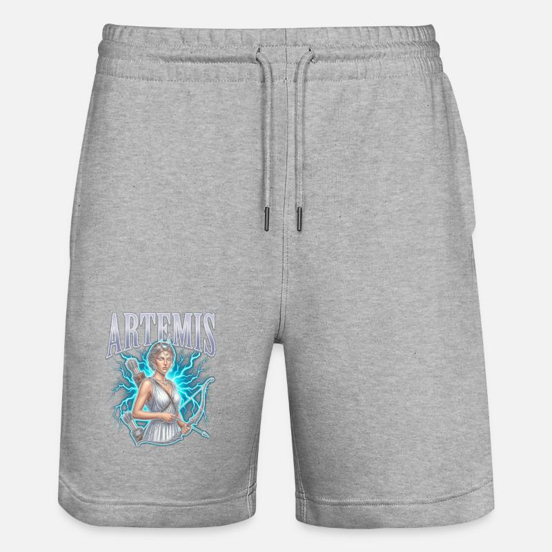 Artemis Blitzjäger - Stanley/Stella Unisex Bio Joggingshorts Trainer  - Grau meliert
