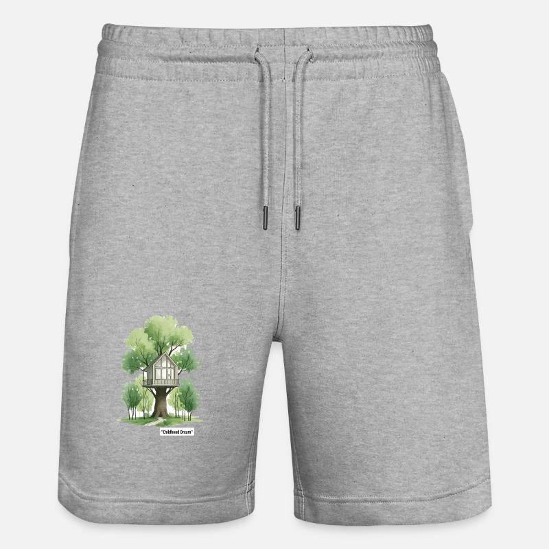 Maison dans les bois - Short de jogging bio TRAINER Stanley/Stella unisexe - gris chiné