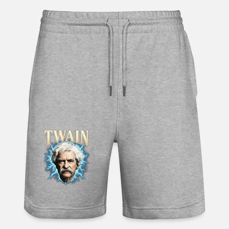 Mark Twain Thunder - Short de jogging bio TRAINER Stanley/Stella unisexe - gris chiné