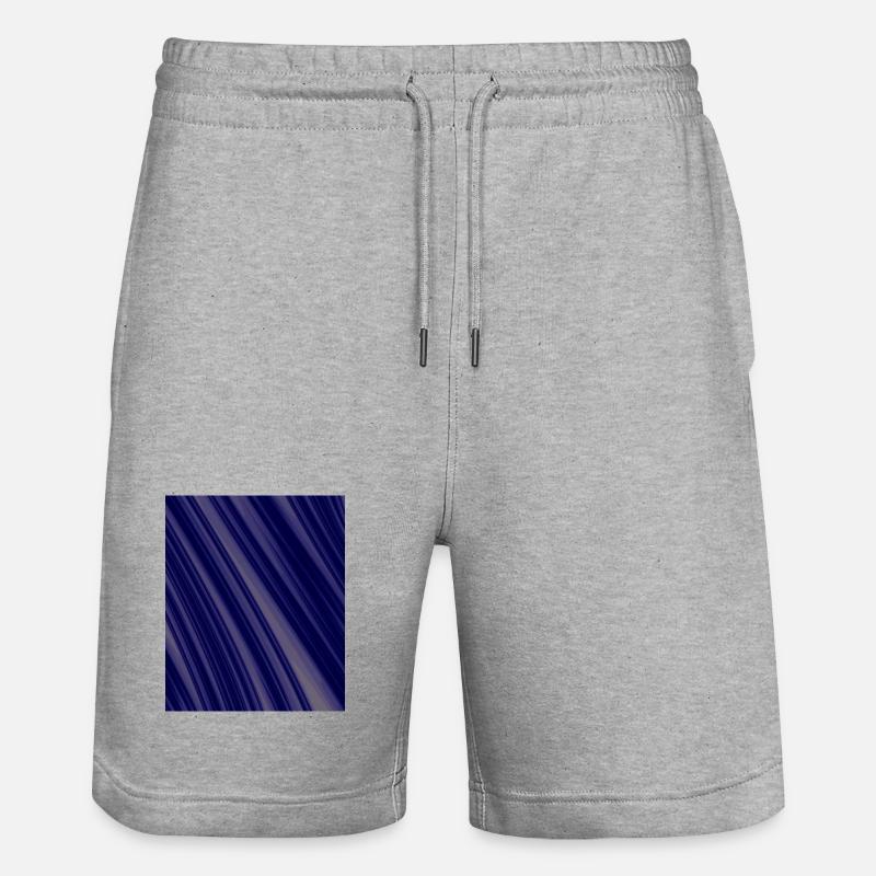 Structures diagonales de la Marine - Short de jogging bio TRAINER Stanley/Stella unisexe - gris chiné