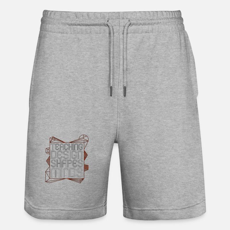 Éducateur designer Enseignant Design Enseignant Art - Short de jogging bio TRAINER Stanley/Stella unisexe - gris chiné
