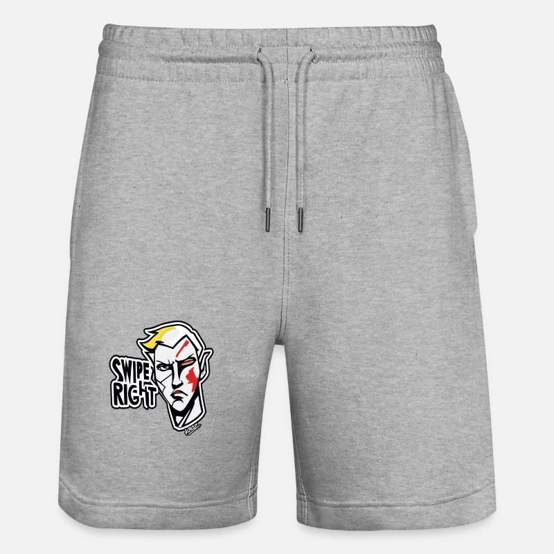Swipe Right Graffiti Hero - Short de jogging bio TRAINER Stanley/Stella unisexe - gris chiné
