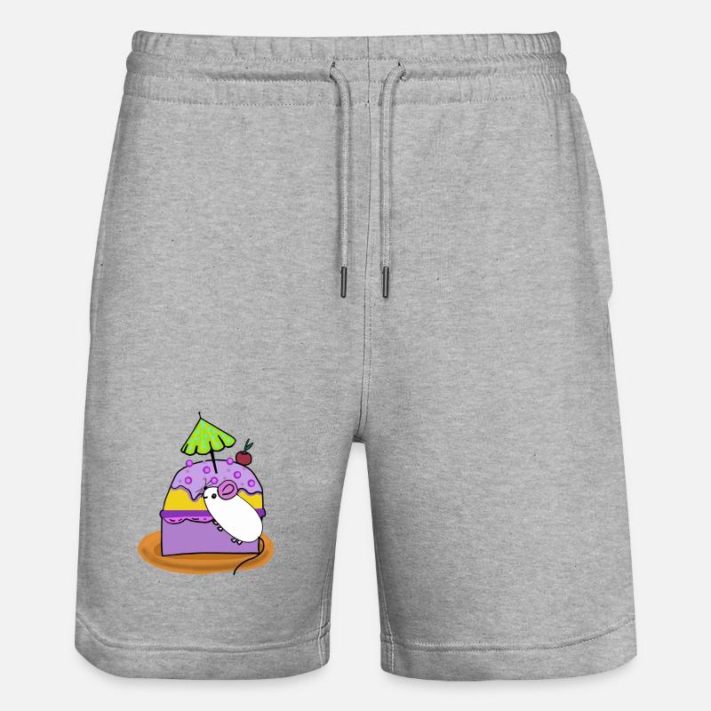 Souris à gâteau pour muffins - Short de jogging bio TRAINER Stanley/Stella unisexe - gris chiné