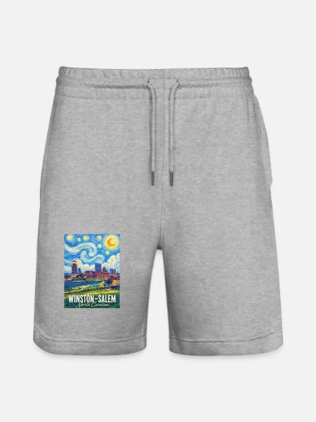 Winston-Salem, North Carolina - Stanley/Stella Unisex Bio Joggingshorts Trainer - Grau meliert
