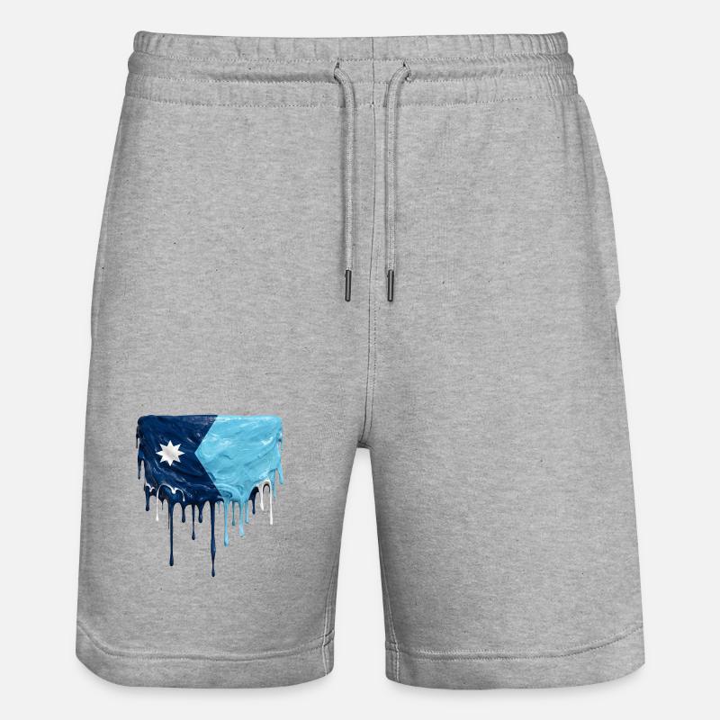 Fuite du drapeau du Minnesota - Short de jogging bio TRAINER Stanley/Stella unisexe - gris chiné