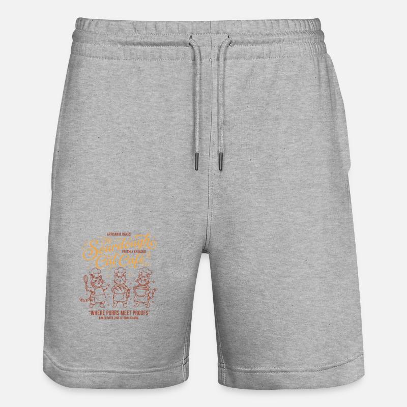 Sauerteigbrot Backbäcker Sauerteigstarter - Stanley/Stella Unisex Bio Joggingshorts Trainer  - Grau meliert