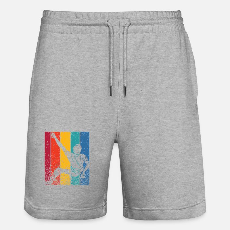 Boulderer Boulder Bouldering - Stanley/Stella Trainer Unisex Organic Jogging Shorts - heather grey