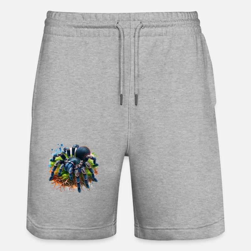 Don de la Tarentule Noire - Short de jogging bio TRAINER Stanley/Stella unisexe - gris chiné