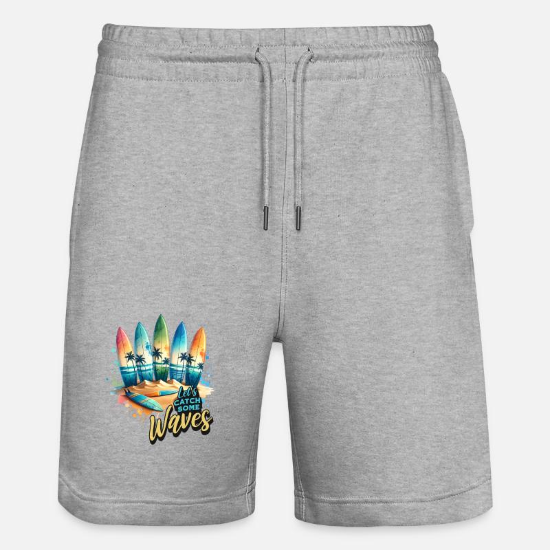 Prenons quelques vagues - Short de jogging bio TRAINER Stanley/Stella unisexe - gris chiné