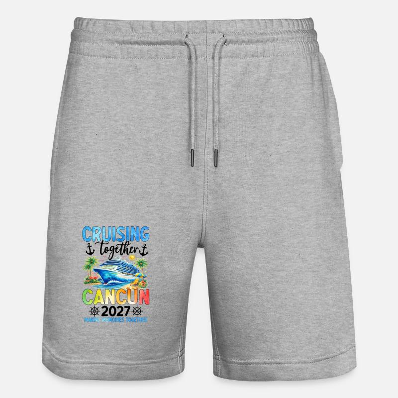 Croisière ensemble Cancún 2027 - Short de jogging bio TRAINER Stanley/Stella unisexe - gris chiné