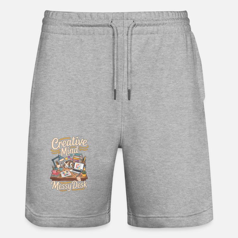 Graphic Designer Creative Mind Visual Designer - Stanley/Stella Trainer Unisex Organic Jogging Shorts - heather grey
