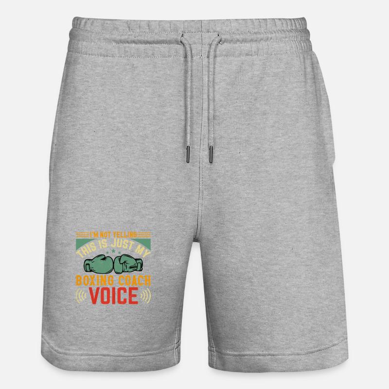 Coach de boxe Voice Tee - Short de jogging bio TRAINER Stanley/Stella unisexe - gris chiné