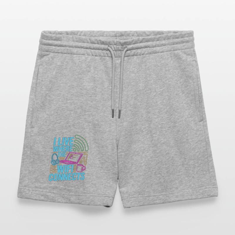 Remote Developer I Live Where The Web Developer Stanley/Stella Unisex Bio Joggingshorts Trainer 