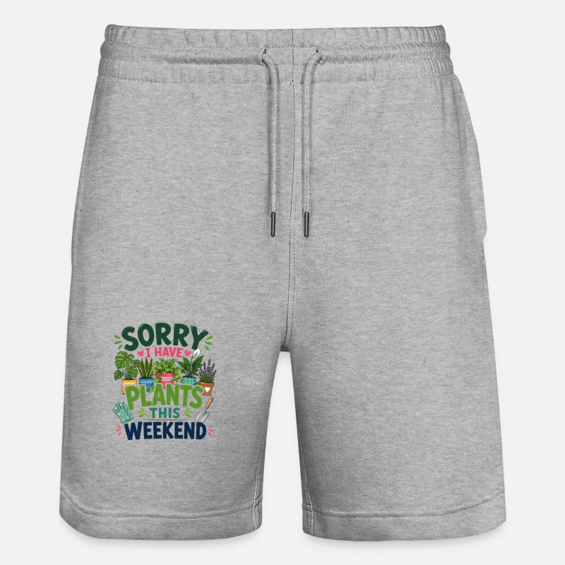 Désolé de planter ce week-end - Short de jogging bio TRAINER Stanley/Stella unisexe - gris chiné