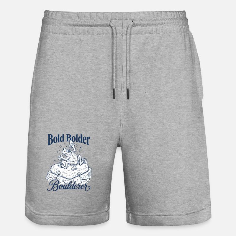 Bouldering Bold Bolder Boulderer - Short de jogging bio TRAINER Stanley/Stella unisexe - gris chiné