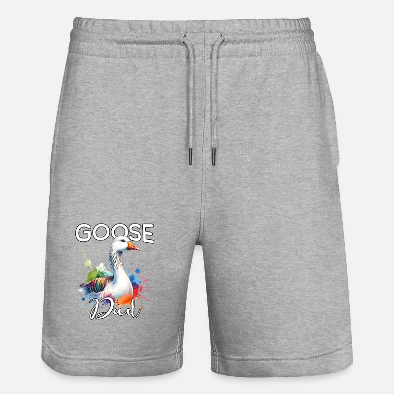 Papa de l’Oie - Short de jogging bio TRAINER Stanley/Stella unisexe - gris chiné