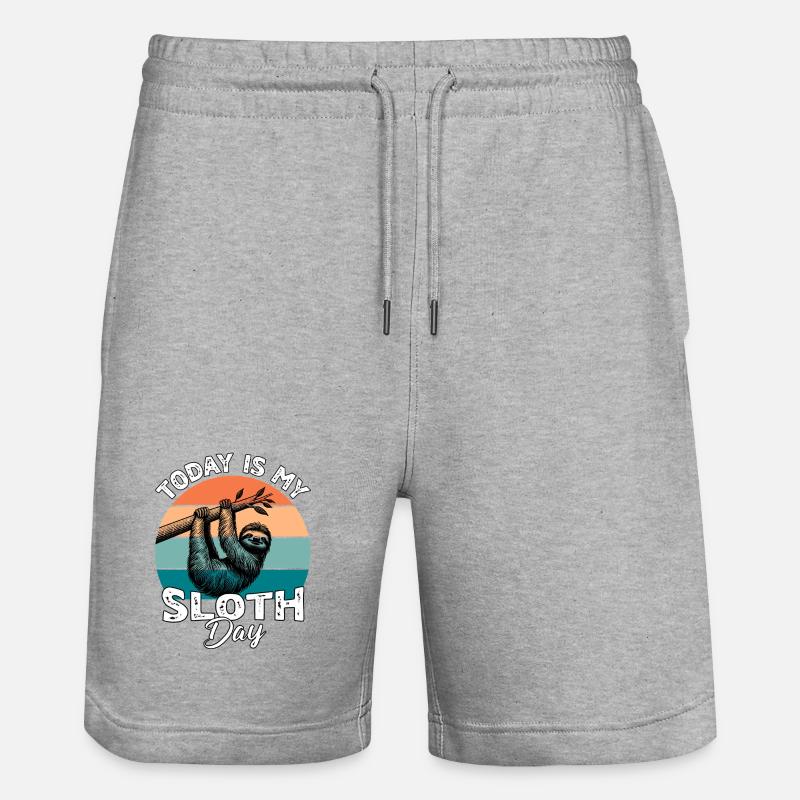 Paresseux plus défectueux - Short de jogging bio TRAINER Stanley/Stella unisexe - gris chiné