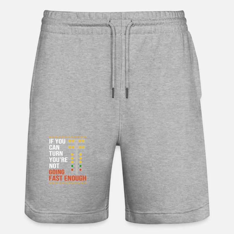 Course de dragsters - Short de jogging bio TRAINER Stanley/Stella unisexe - gris chiné