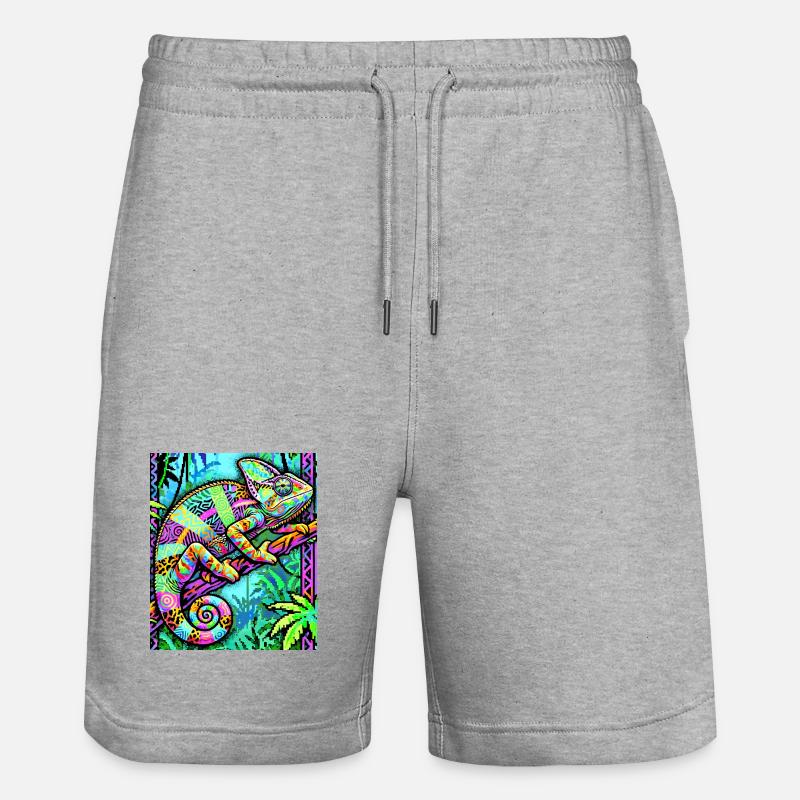 caméléon - Short de jogging bio TRAINER Stanley/Stella unisexe - gris chiné