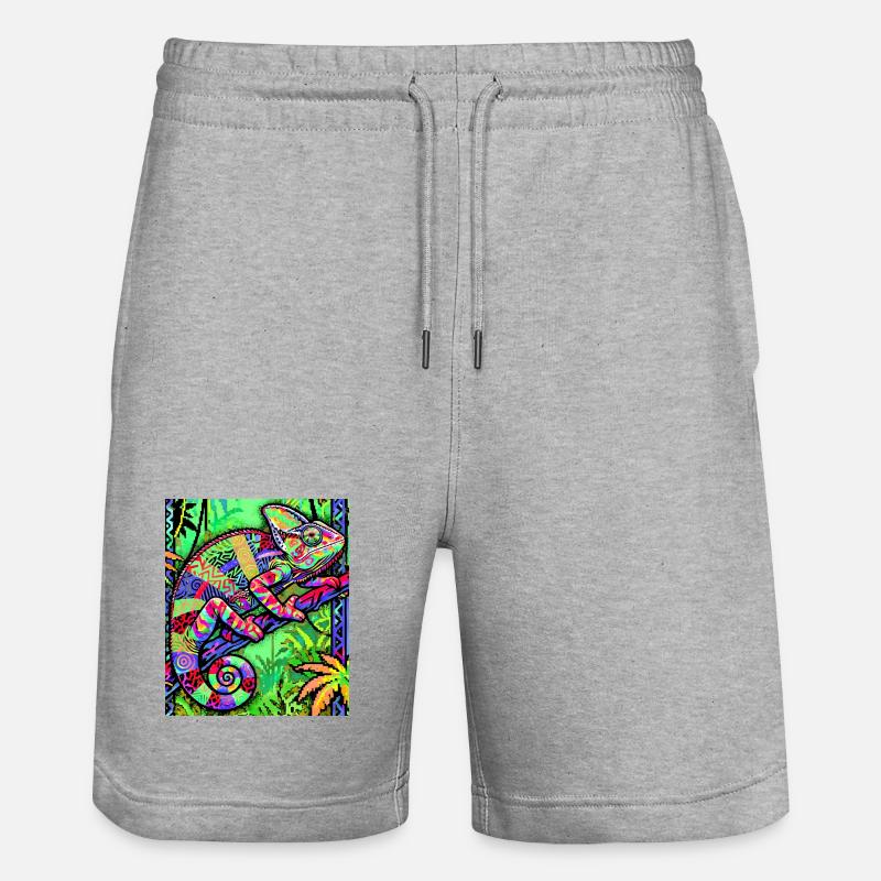 caméléon - Short de jogging bio TRAINER Stanley/Stella unisexe - gris chiné