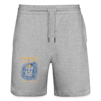 Breakfast French Toast Club Cest Magnifique Brunch - Stanley/Stella Trainer Unisex Organic Jogging Shorts - heather grey - Front - Nik (191cm) & Marisol (170cm)