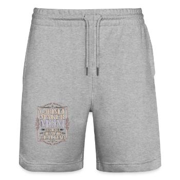 Cabinet Maker Mom The Idol The Myth Cabinet Expert - Stanley/Stella Trainer Unisex Organic Jogging Shorts - heather grey - Front - Nik (191cm) & Marisol (170cm)