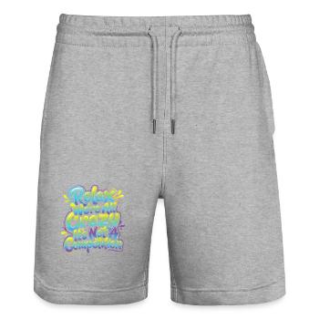Entspannen Sie Sich, Wir Sind Alle Verrückt - Stanley/Stella Unisex Bio Joggingshorts Trainer  - Grau meliert - Vorne - Nik (191cm) & Marisol (170cm)