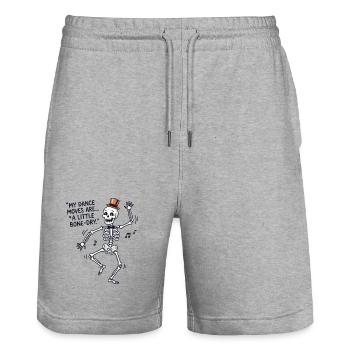 Skelett-Tanz-Zylinder - Stanley/Stella Unisex Bio Joggingshorts Trainer  - Grau meliert - Vorne - Nik (191cm) & Marisol (170cm)