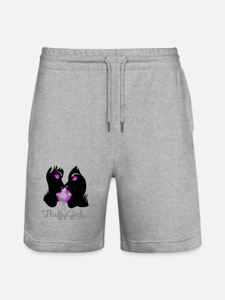 fluffy girls - Stanley/Stella Unisex Bio Joggingshorts Trainer  - Grau meliert