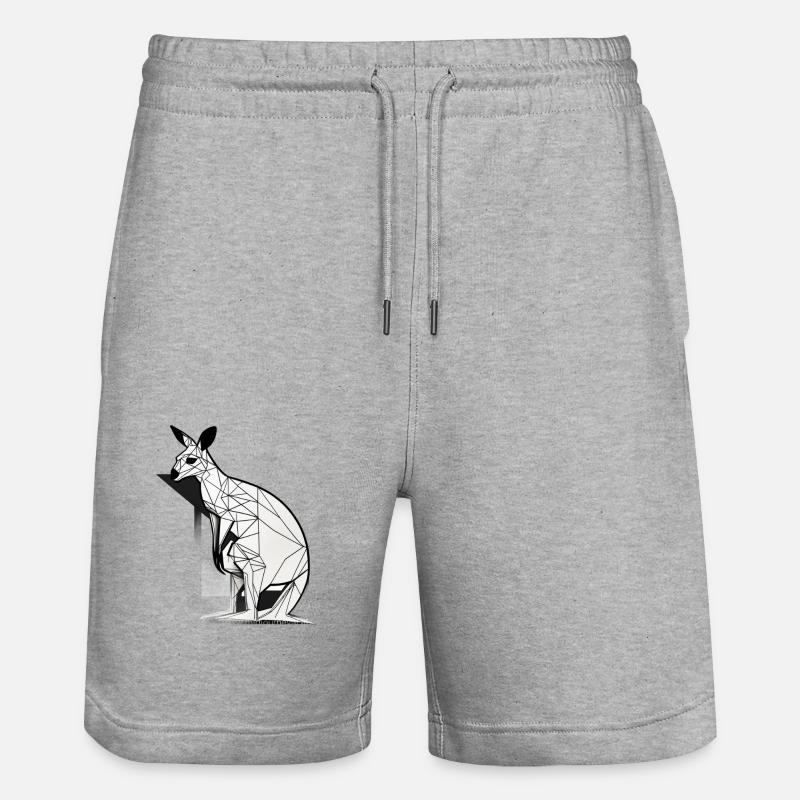 Kangourou - Short de jogging bio TRAINER Stanley/Stella unisexe - gris chiné