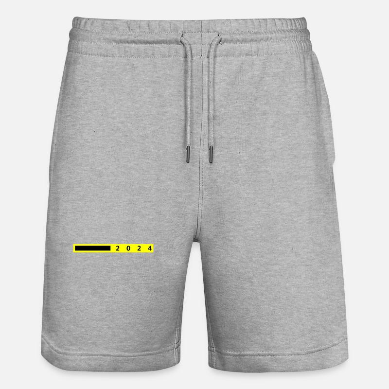 Année 2024 - Short de jogging bio TRAINER Stanley/Stella unisexe - gris chiné