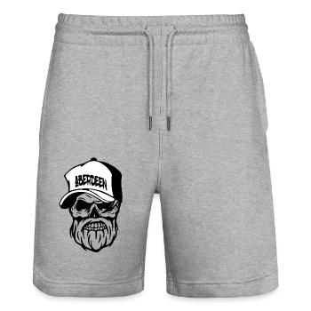 Aberdeen - Stanley/Stella Unisex Bio Joggingshorts Trainer  - Grau meliert - Vorne - Nik (191cm) & Marisol (170cm)