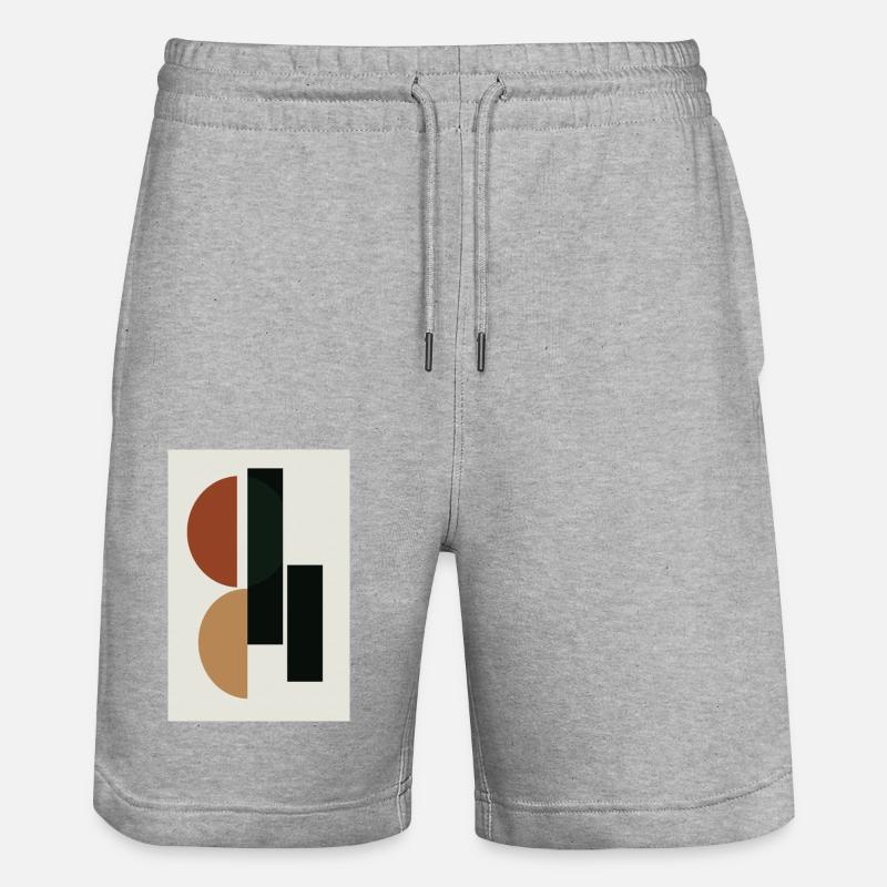 art moderne, équilibre - Short de jogging bio TRAINER Stanley/Stella unisexe - gris chiné