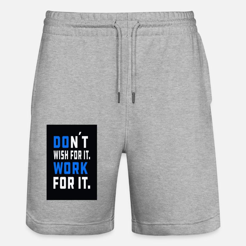 C’est pour lui. - Short de jogging bio TRAINER Stanley/Stella unisexe - gris chiné
