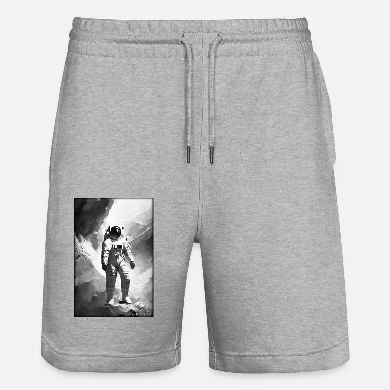 Technologie de science-fiction Astronaut Future - Short de jogging bio TRAINER Stanley/Stella unisexe - gris chiné