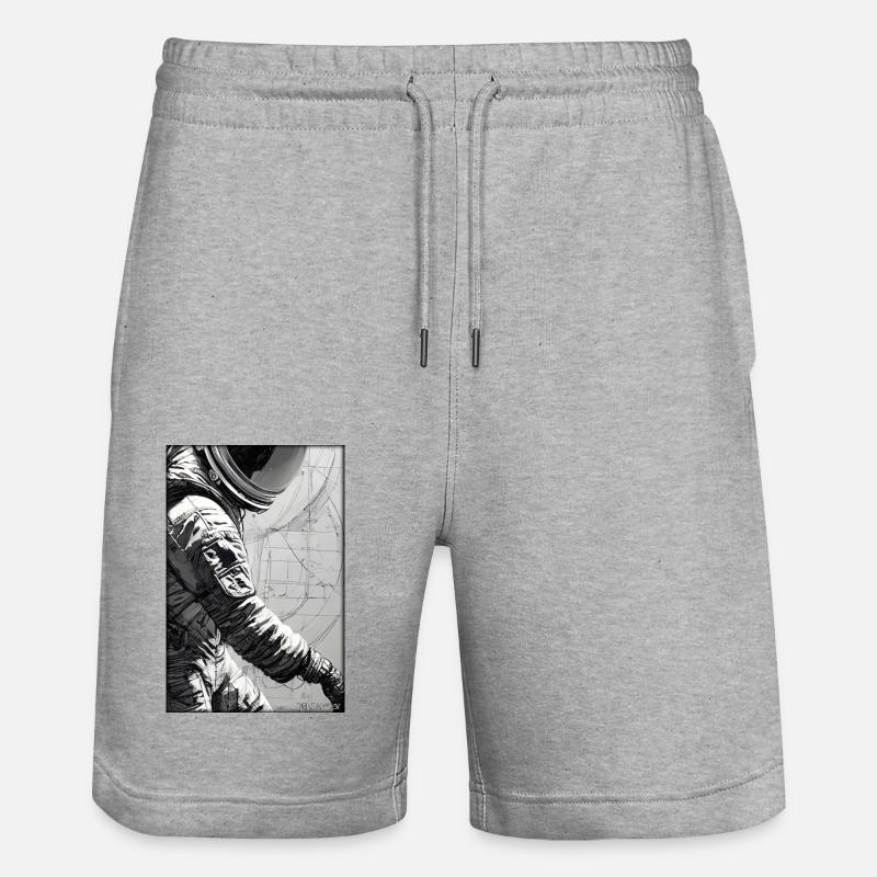 Technologie de science-fiction Astronaut Future - Short de jogging bio TRAINER Stanley/Stella unisexe - gris chiné