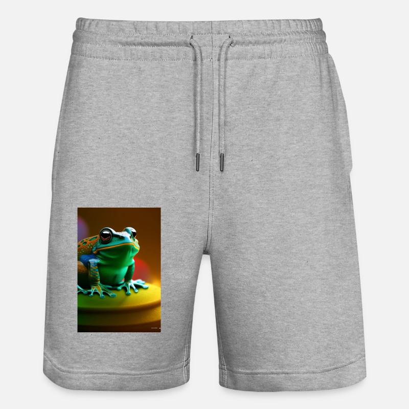 Grenouille - Short de jogging bio TRAINER Stanley/Stella unisexe - gris chiné
