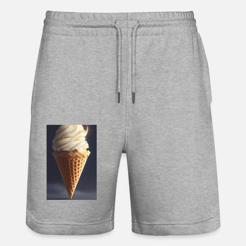 Eiscreme - Stanley/Stella Unisex Bio Joggingshorts Trainer  - Grau meliert