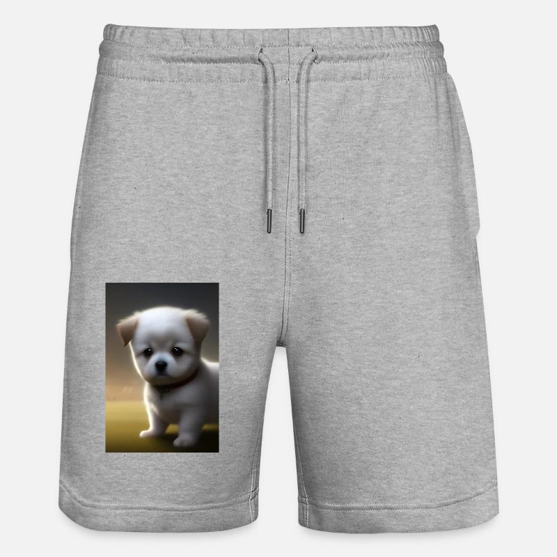Bébé chien - Short de jogging bio TRAINER Stanley/Stella unisexe - gris chiné