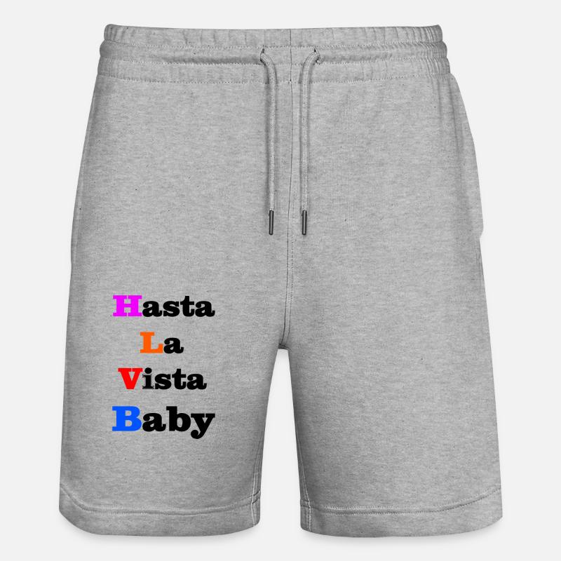 Hasta La Vista Bébé - Short de jogging bio TRAINER Stanley/Stella unisexe - gris chiné
