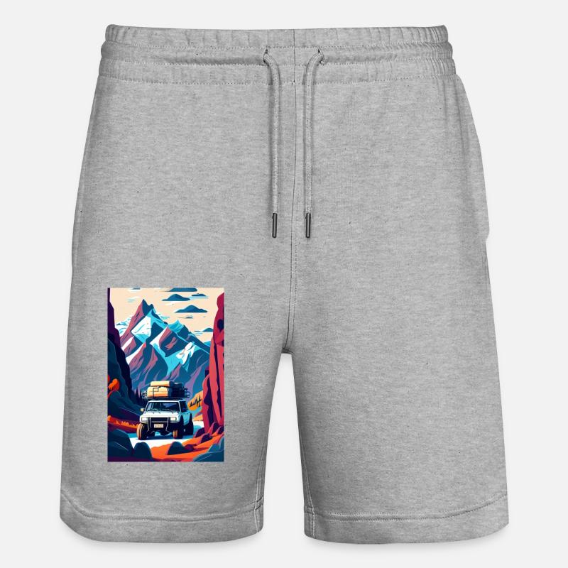 Vallée tout-terrain - Short de jogging bio TRAINER Stanley/Stella unisexe - gris chiné