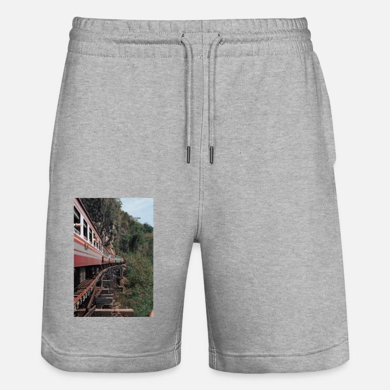 train, train - Short de jogging bio TRAINER Stanley/Stella unisexe - gris chiné