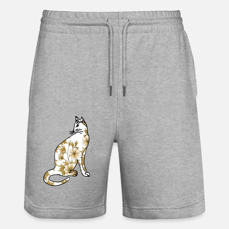 Chat - Short de jogging bio TRAINER Stanley/Stella unisexe - gris chiné
