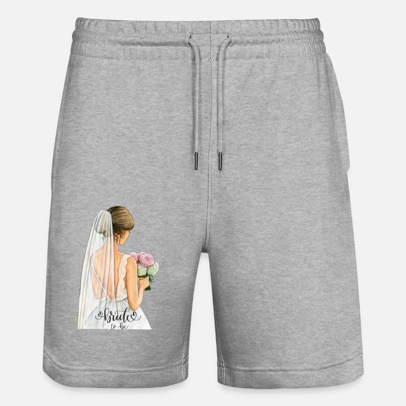 La future mariée - Short de jogging bio TRAINER Stanley/Stella unisexe - gris chiné